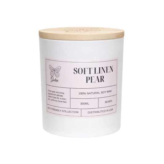 Soft Linen Pearl Candle – Clean, Fresh & Relaxing