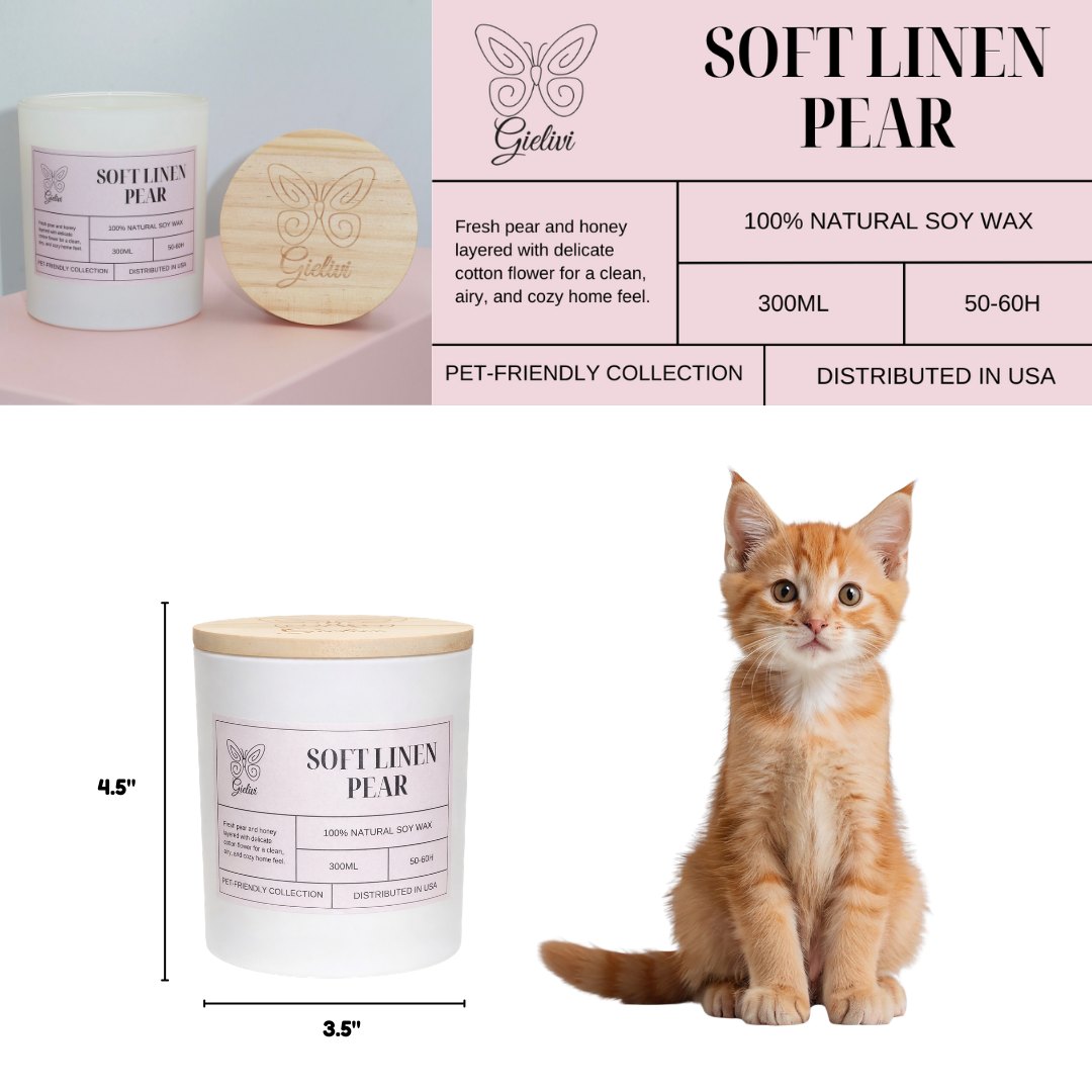 Soft Linen Pearl Candle – Clean, Fresh & Relaxing