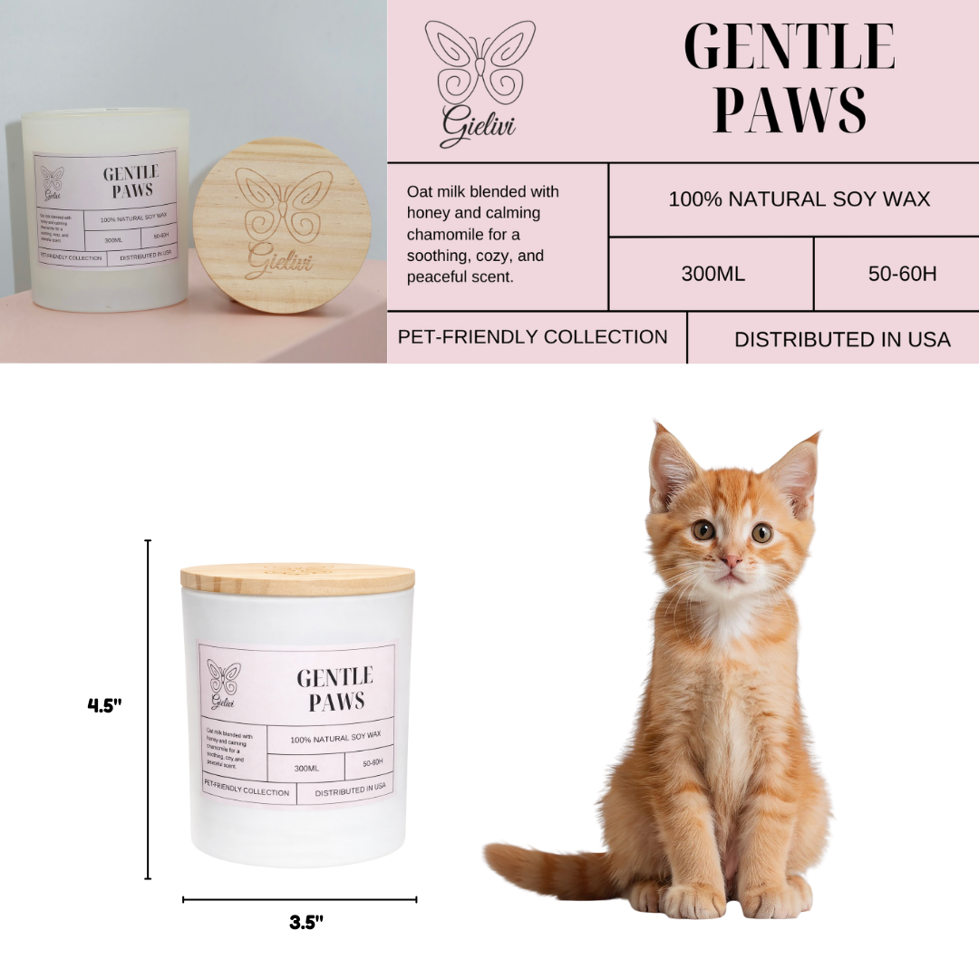 Gentle Paws Candle – Calm, Clean & Comforting