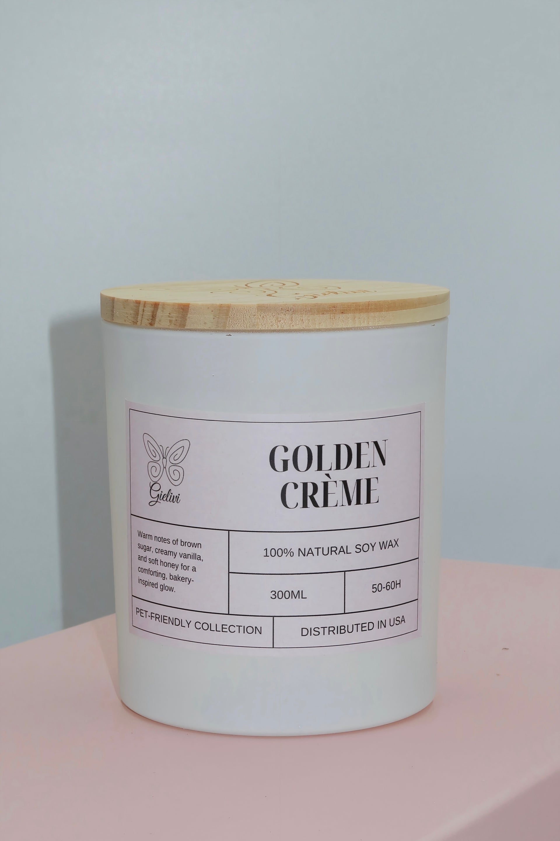 Golden Creme Candle – Warm, Elegant & Luxurious
