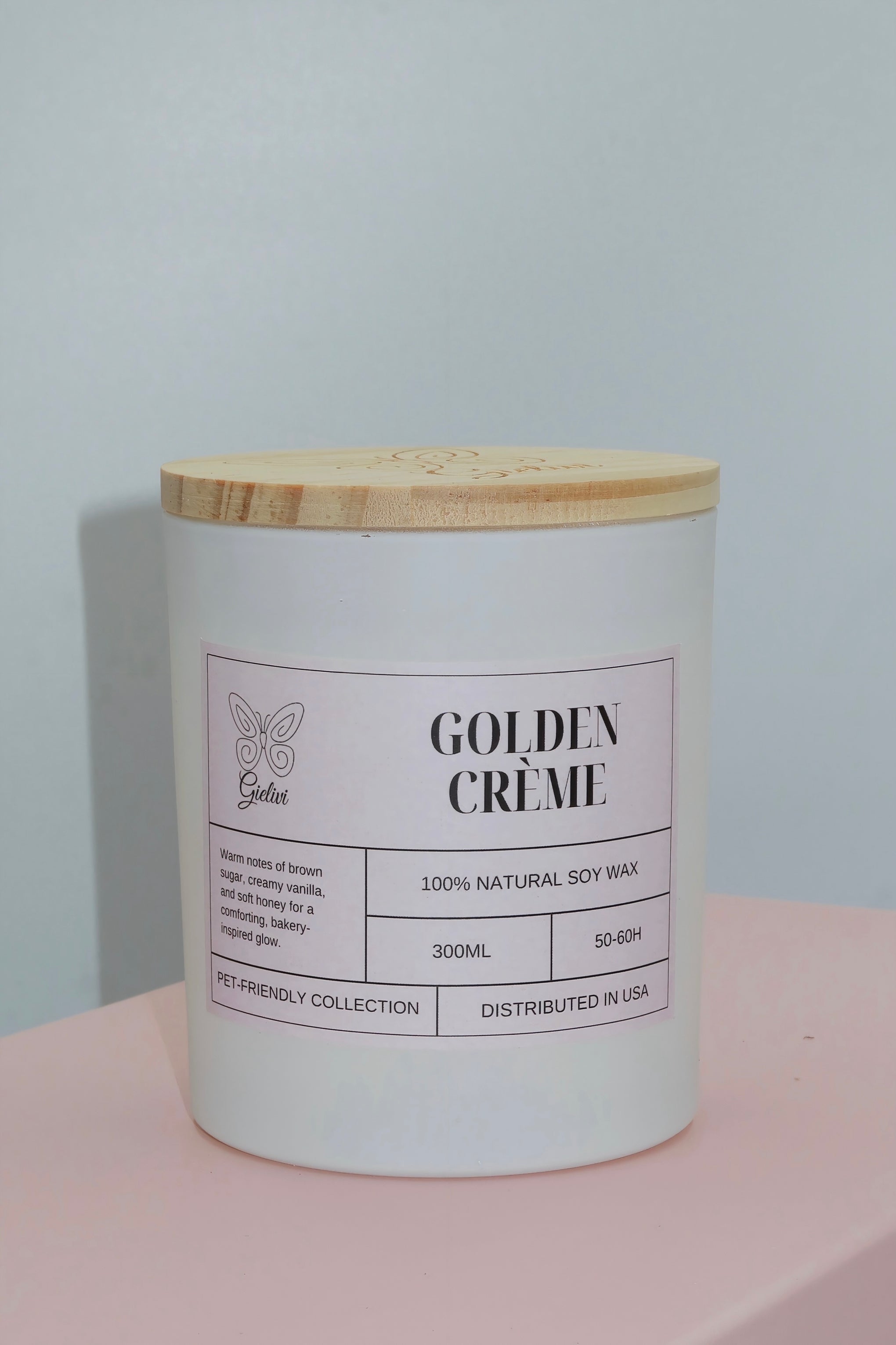 Golden Creme Candle – Warm, Elegant & Luxurious