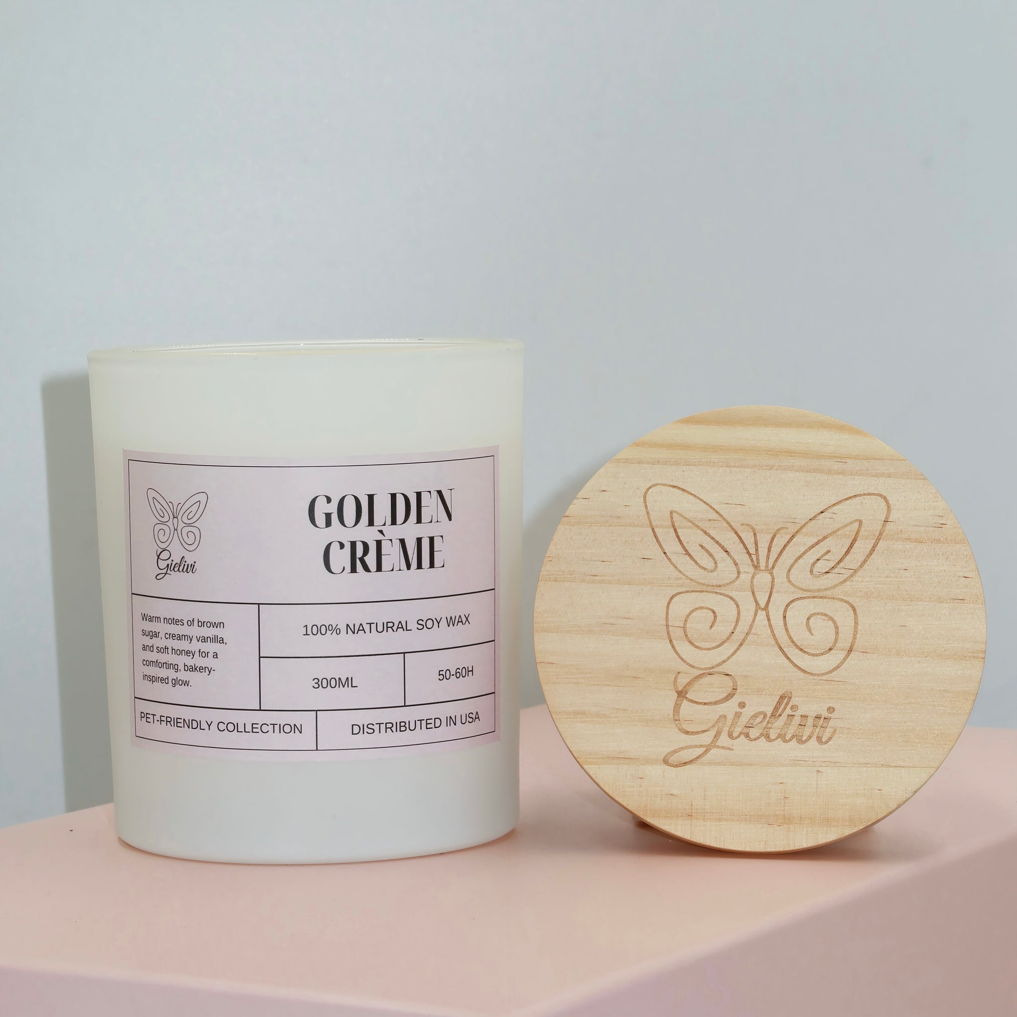 Golden Creme Candle – Warm, Elegant & Luxurious