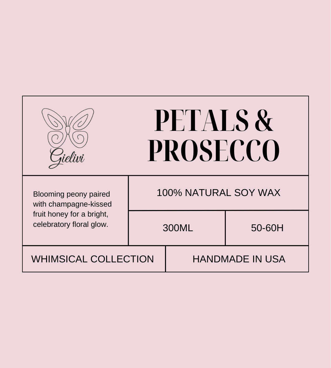 Petals & Prosecco Candle – Fresh, Floral & Luxuriously Bright