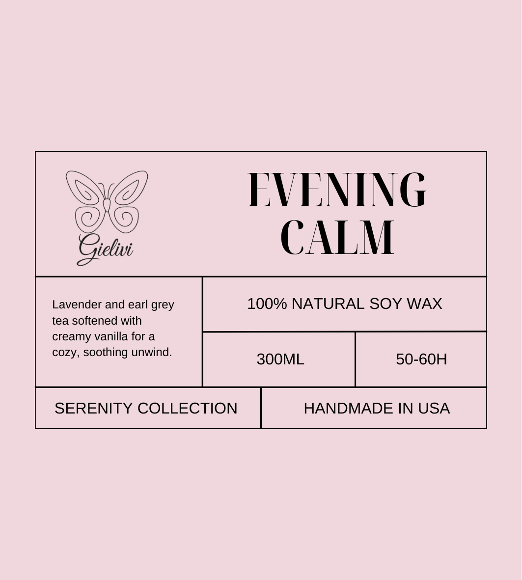 Evening Calm Candle – Relax, Unwind & Sleep Better