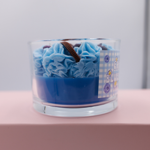 Cream Blueberry Candle