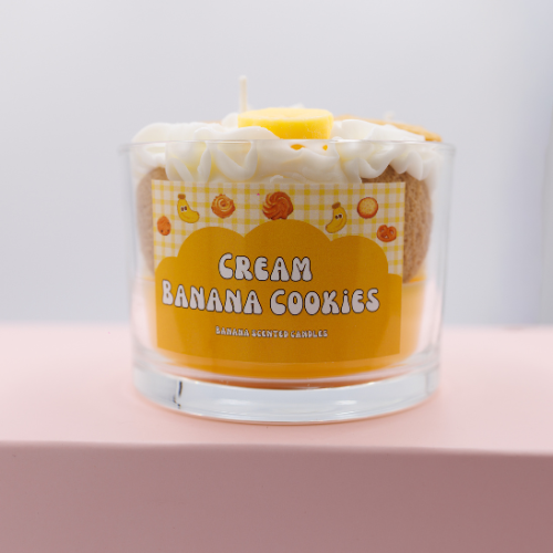 Cream Banana Cookies Candle