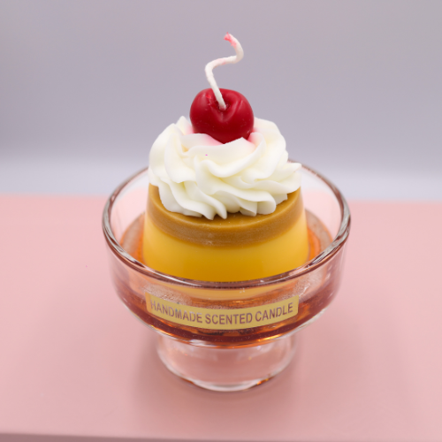 Flan Dessert Candle – Sweet, Elegant & Cozy